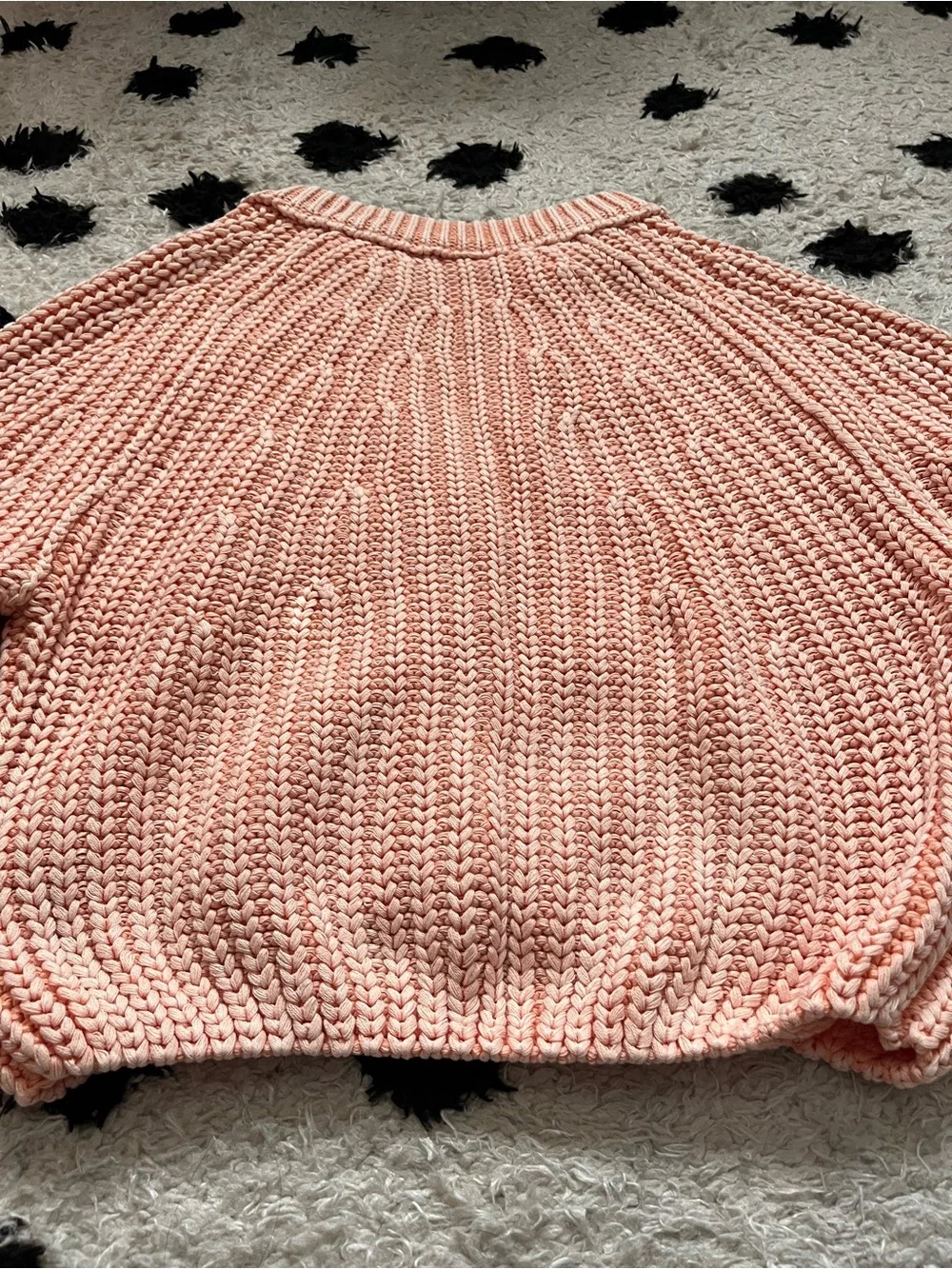 Free People Sweet Nothing cardigan (see measurements) Cropped Pink Chunky Knit